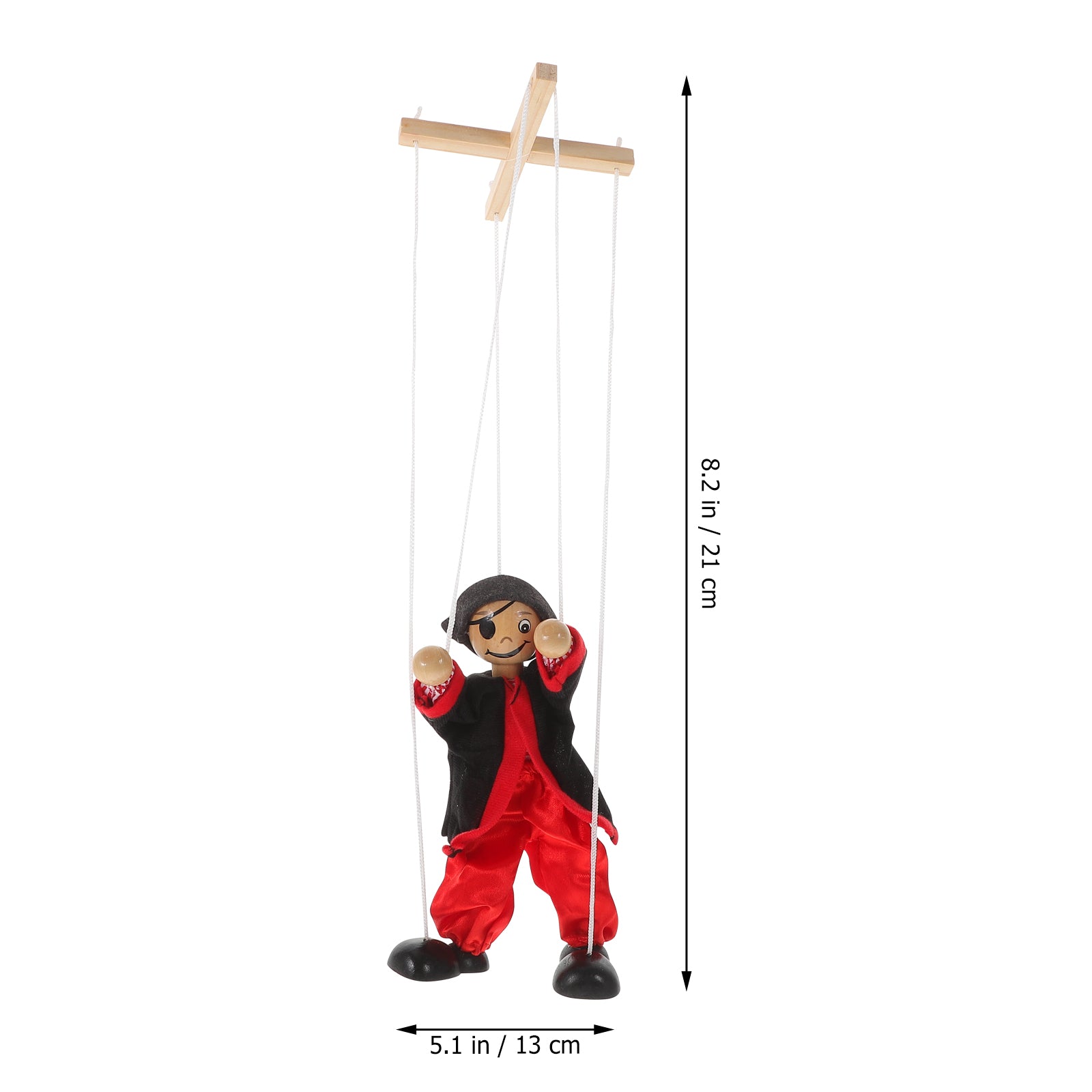 Wood Pirate String Marionette Puppet Toy C770106