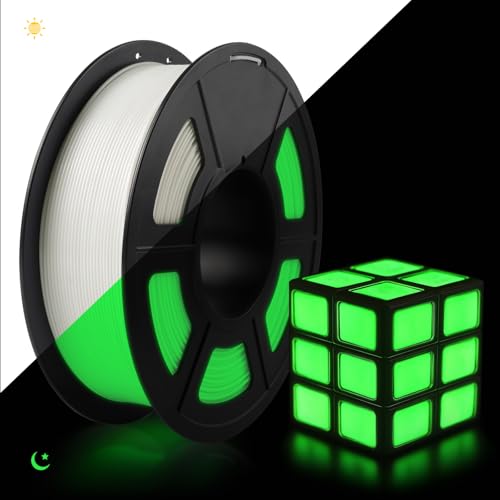 PLA 3D Printer Filament 1.75mm, 0.25kg Each Spool, Total 2kg, 8 Packs, Black/White and Transparent Red/Purple/Orange/Blue/Yellow/Green H965017