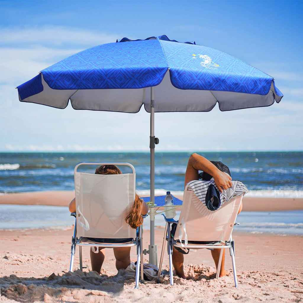 6.5ft Beach Umbrella with Sand Anchor D155978