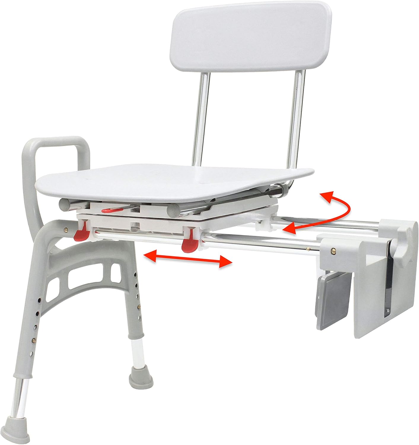 Tub-Mount Swivel Transfer Bench, 350 LBs Y61734