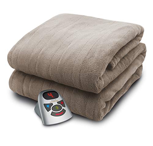 Grey King Micro Plush Electric Heated Blanket with Digital Controller K224