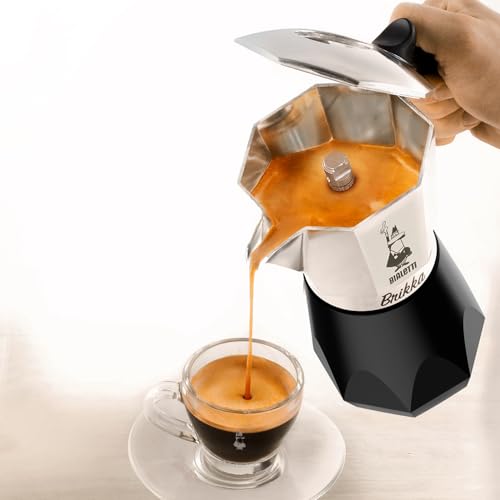 2 Cups 3.4 Oz Aluminum Black Stovetop Coffee Maker U804