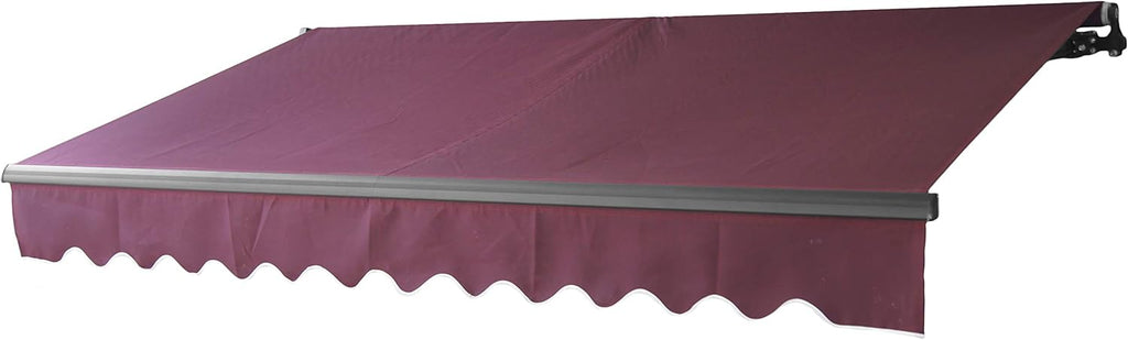 Motorized Retractable Patio Canopy Awning 10 x 8 Feet Gray E4686