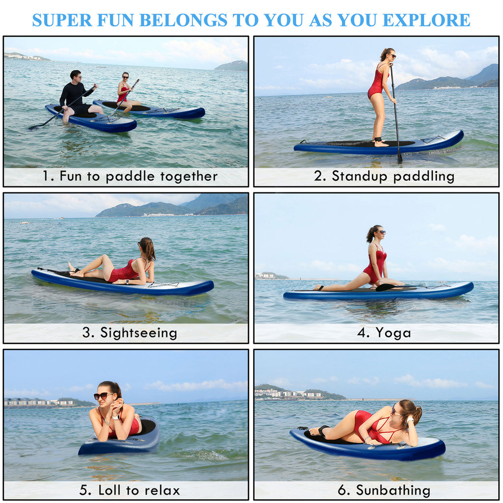 Blue Inflatable Stand Up Paddle Board E21299