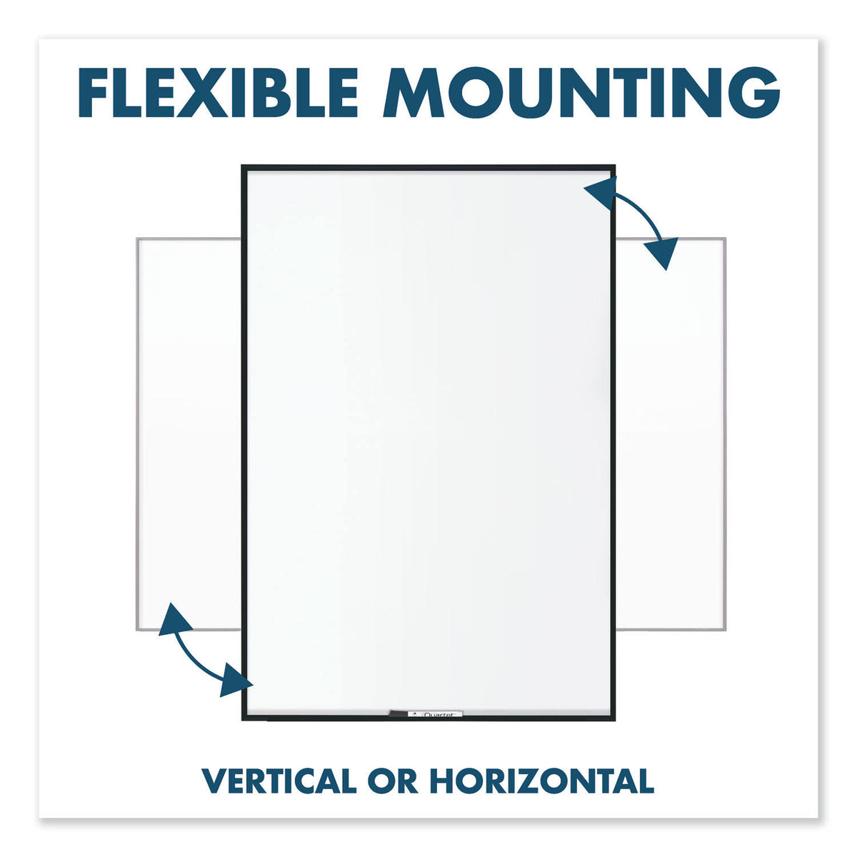 Black Frame Nano-Clean Magnetic Whiteboard G93808