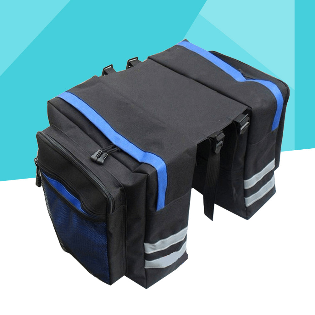 Blue Waterproof Cycling Rear Seat Bag Pannier R1089
