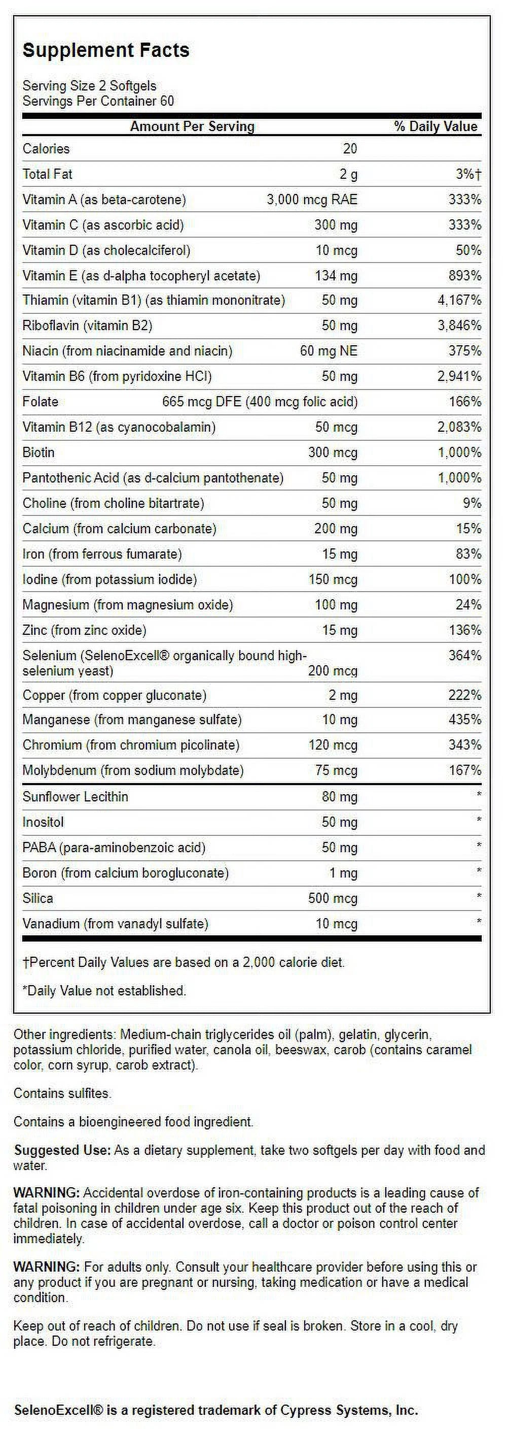 120 Softgels Multi Q248051