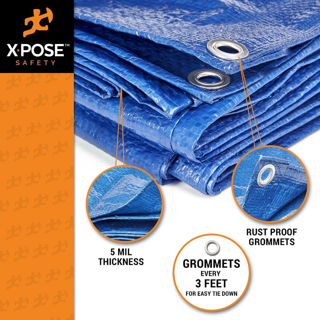 Blue Poly Tarps 25 x 40 - Case of 2 G232
