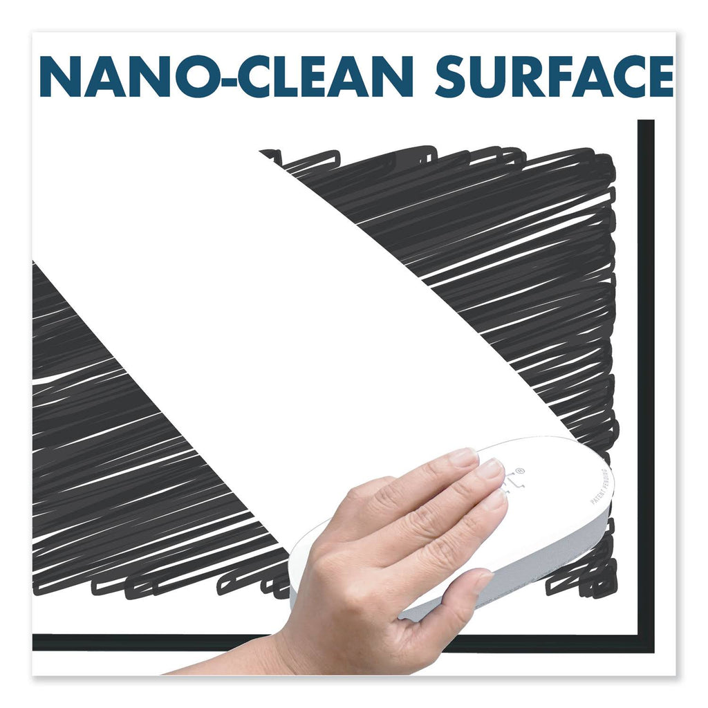 Black Frame Nano-Clean Magnetic Whiteboard G93808