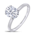 1 1/3 Carat Oval Shape Lab Created Moissanite Diamond Solitaire Engagement Ring In 14K White Gold Over Sterling Silver H527