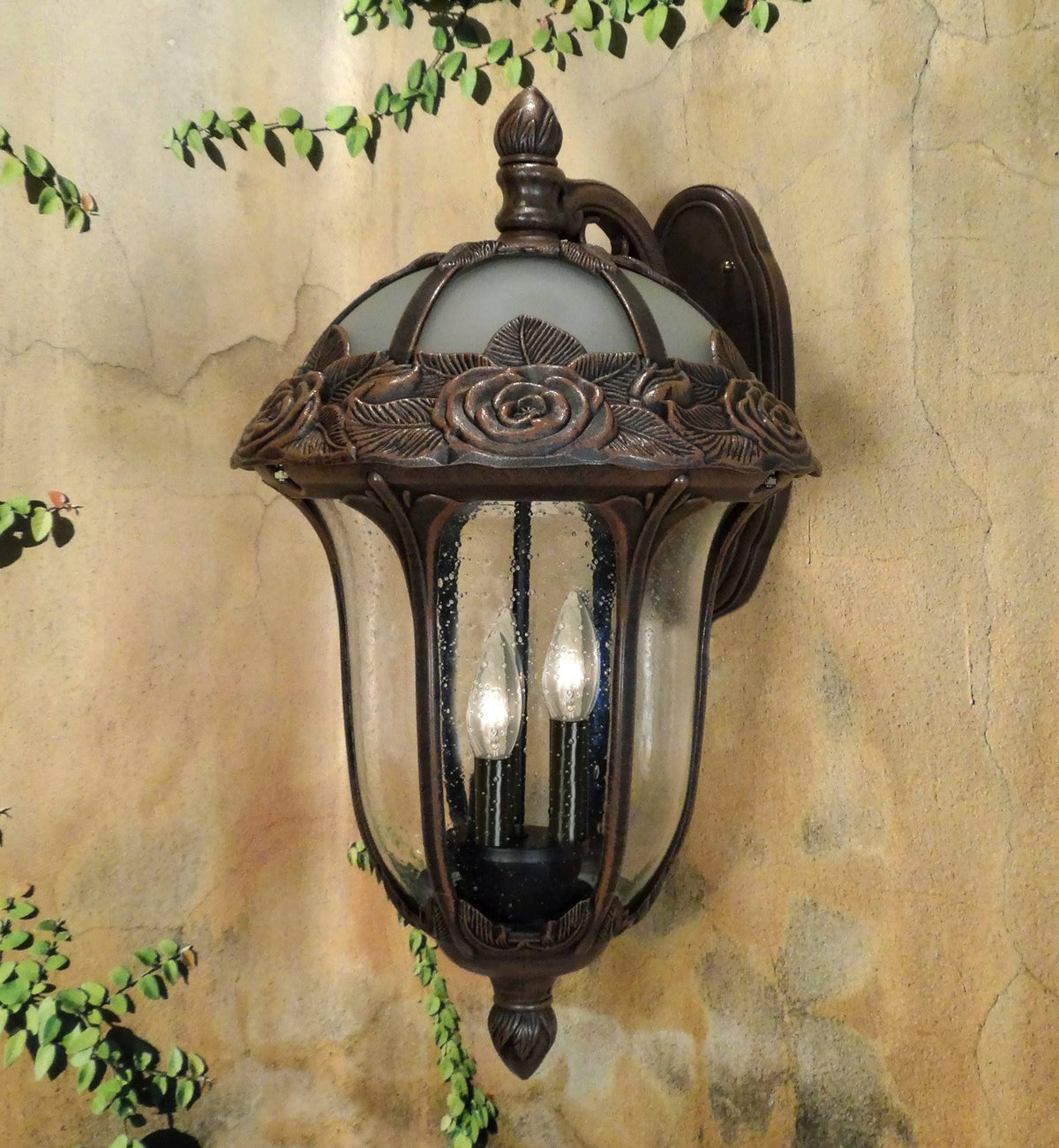Top Mount Light with Seedy Glass X84114