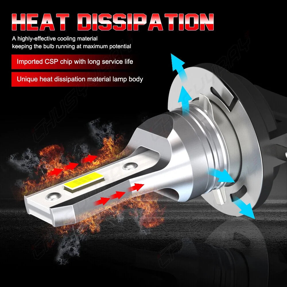 2x H11B LED Headlight Bulbs Kit Low Beam 8000K Ice Blue X821295
