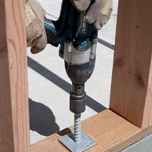 1/2 in. x 8 in. Galvanized Heavy-Duty Screw Anchor (20-Pack) J66062