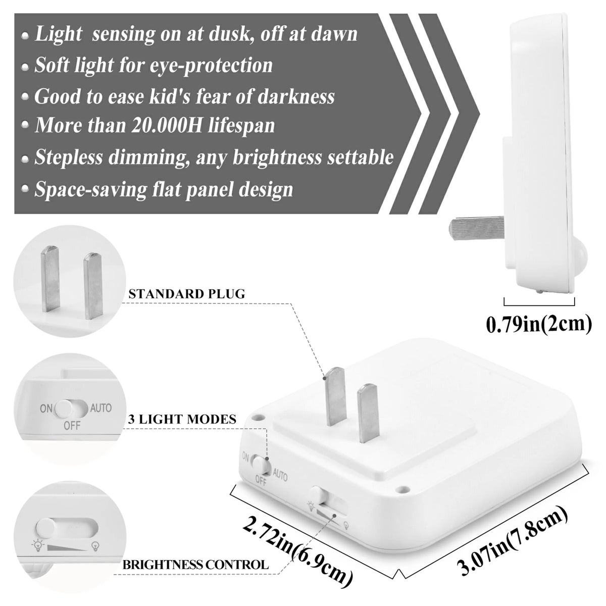 LED Motion Sensor Night Light 2 Pack G19940