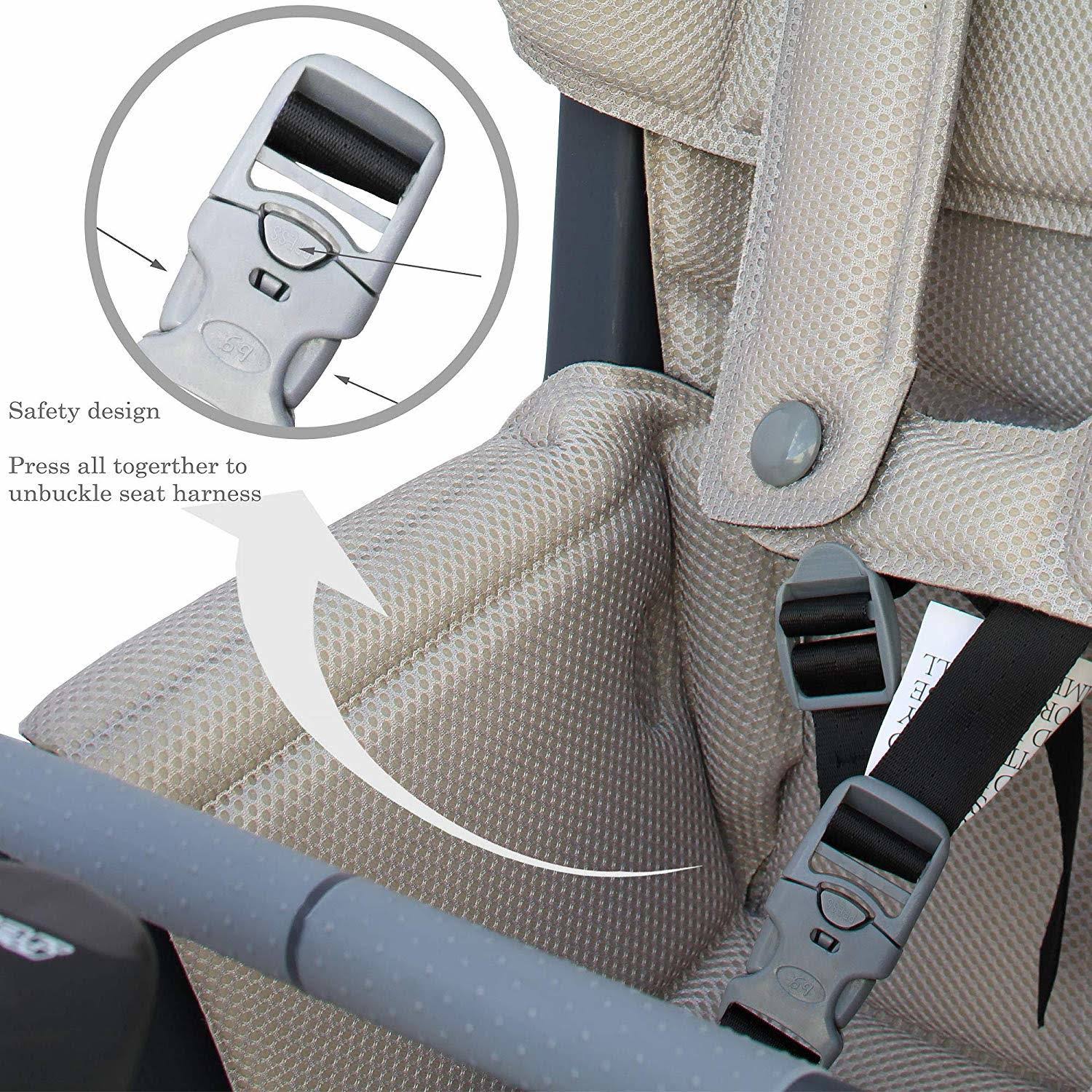 Kids Rear Baby Seat Bike Carrier with Adjustable Seat Rest Height D2165