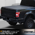 Low Profile Hard Aluminum Tri-Fold Tonneau Cover Matte Black L484