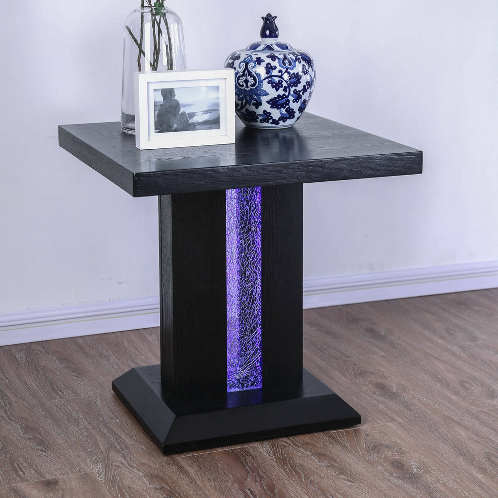 Black LED End Table G299032
