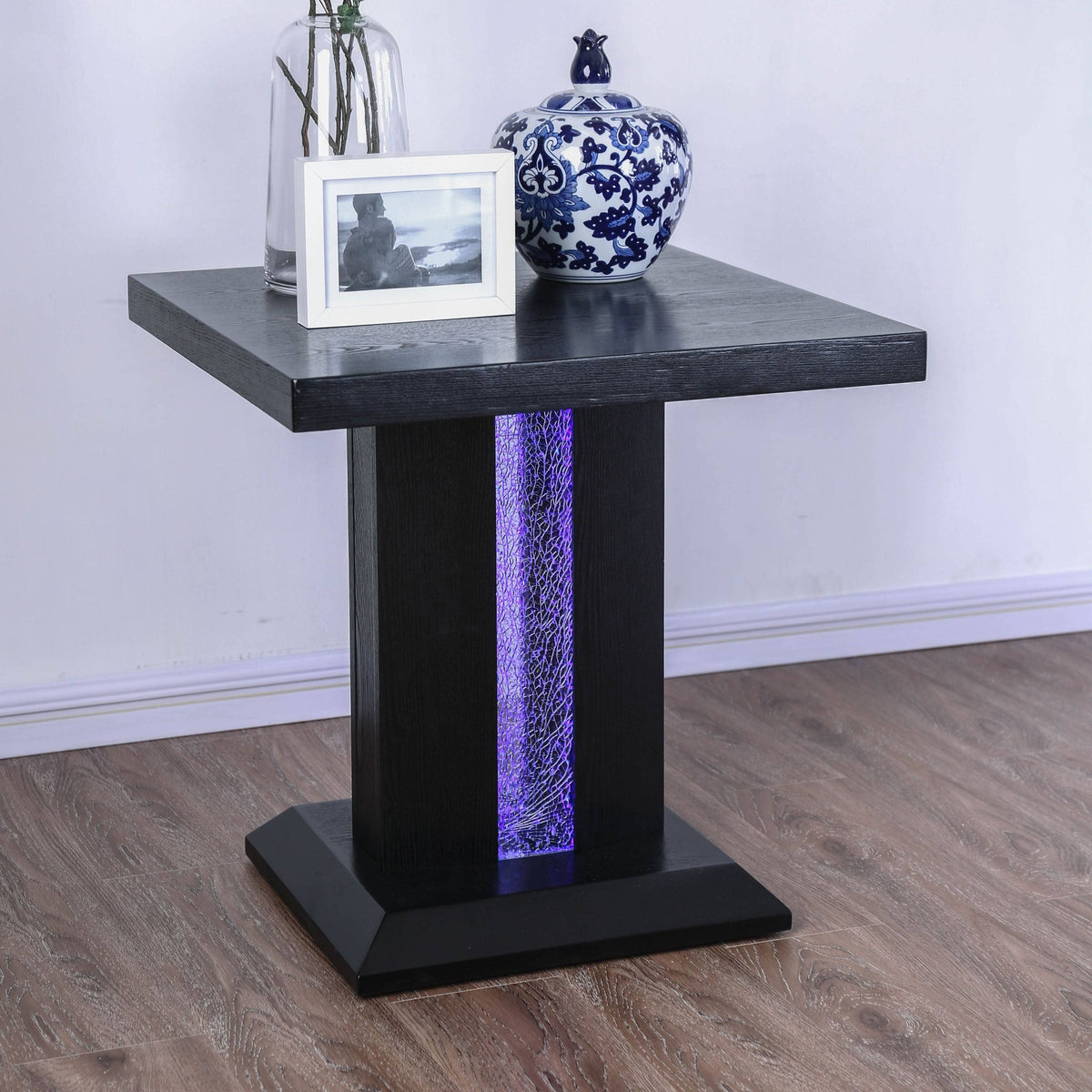 Black LED End Table G299032