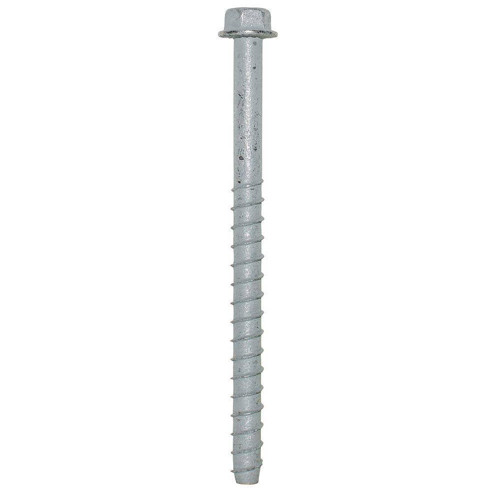 1/2 in. x 8 in. Galvanized Heavy-Duty Screw Anchor (20-Pack) J66062