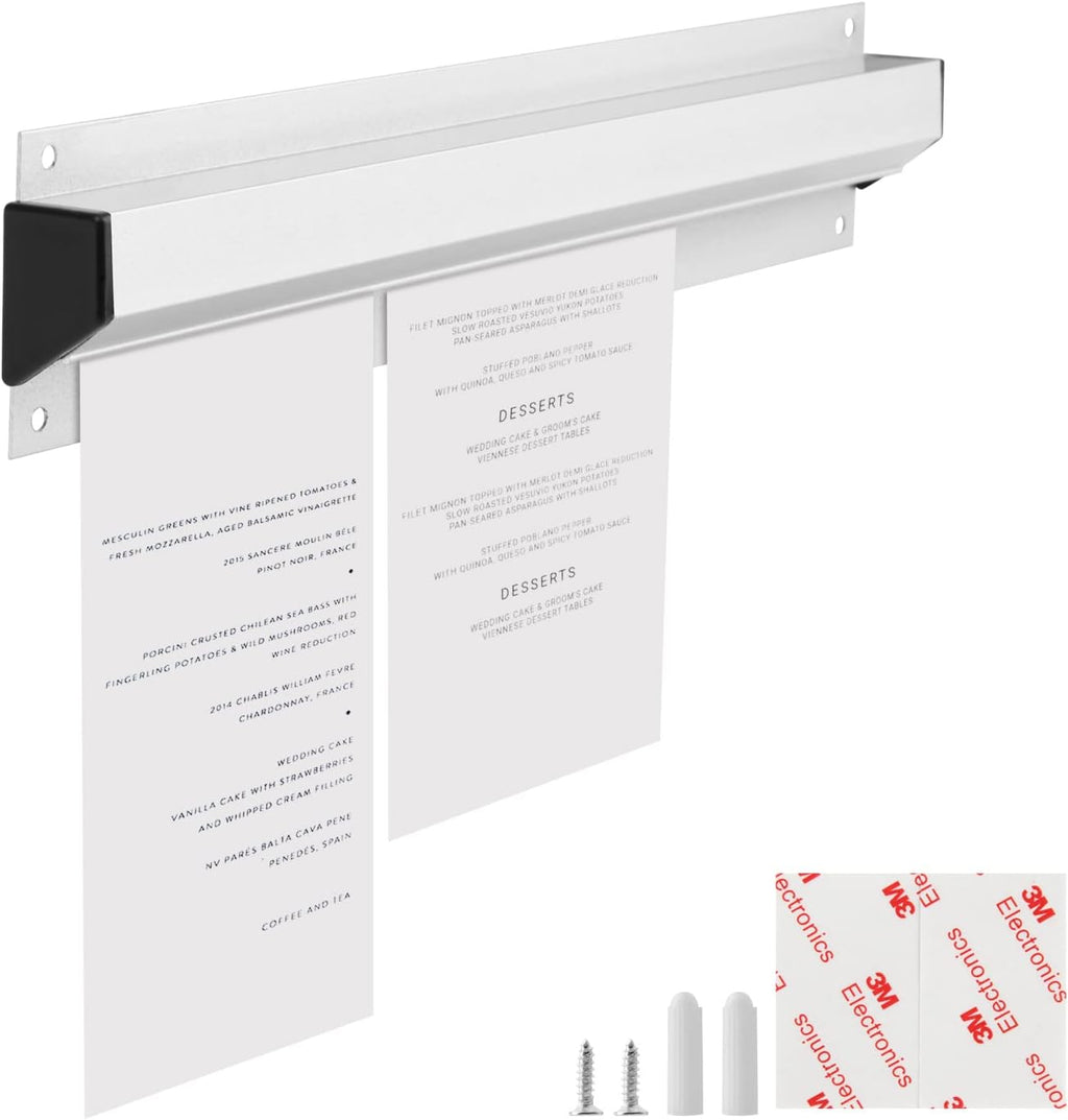 Silver 16 Inch Aluminium Receipt Holder, Pack of 2 Q2243