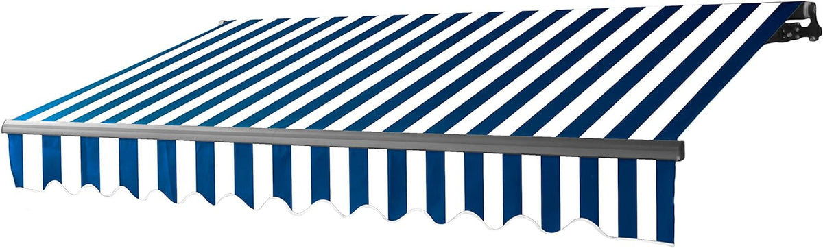 Motorized Retractable Patio Canopy Awning 10 x 8 Feet Gray E4686