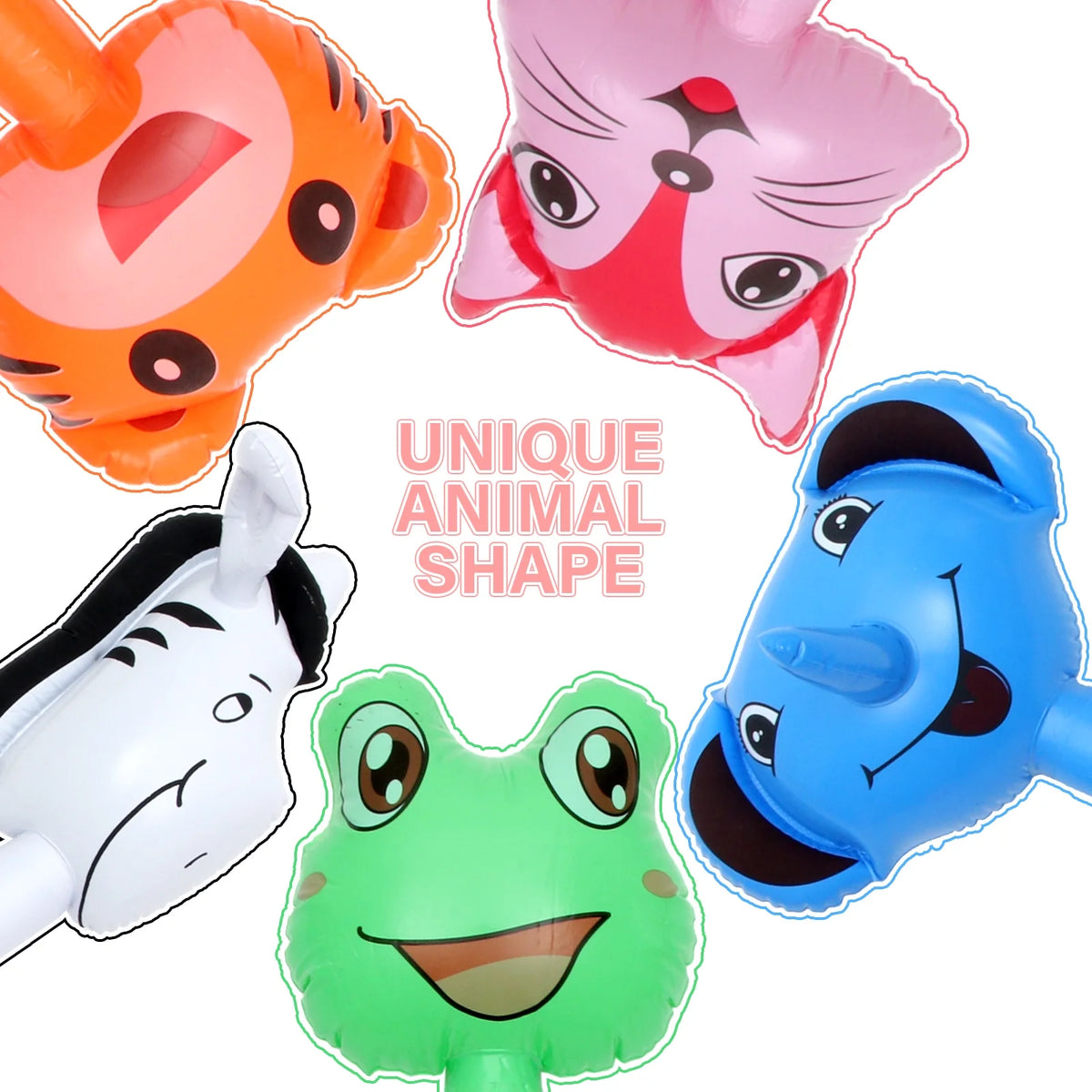 5 Pcs Inflatable Tiger Hammer Toys R64172