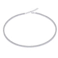 10 Carat Adjustable Round Diamond Tennis Necklace O8641