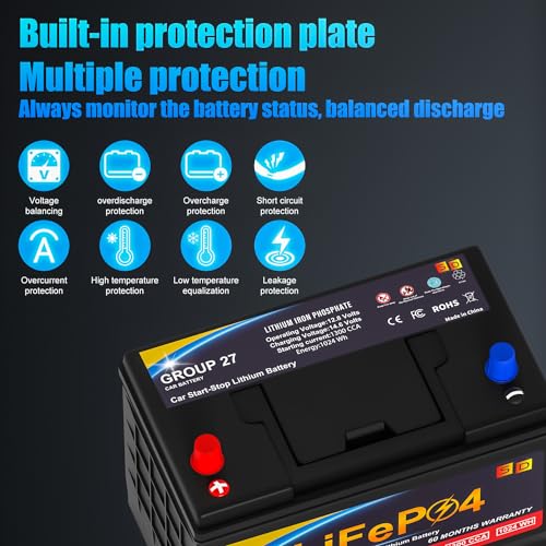 12.8V 576WH Group 47 LiFePO4 Automotive Battery W857391