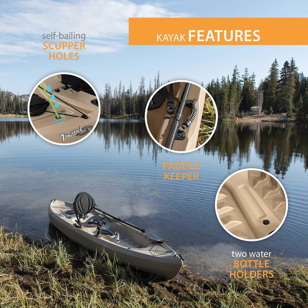2 Pack Fishing Kayak with Paddles O7091