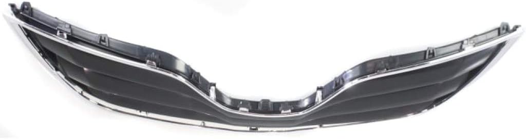 Chrome Shell Painted Black Insert Grille Assembly for Toyota Camry 2010 2011 LE Model Plastic E411