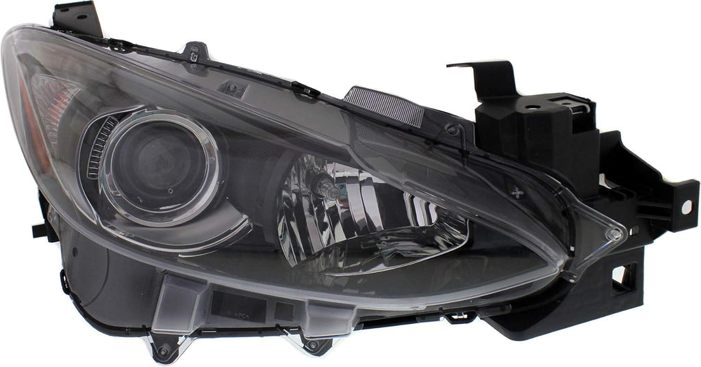 Headlight Assembly Compatible with 2014-2016 Mazda 3 Halogen Driver Side P169397