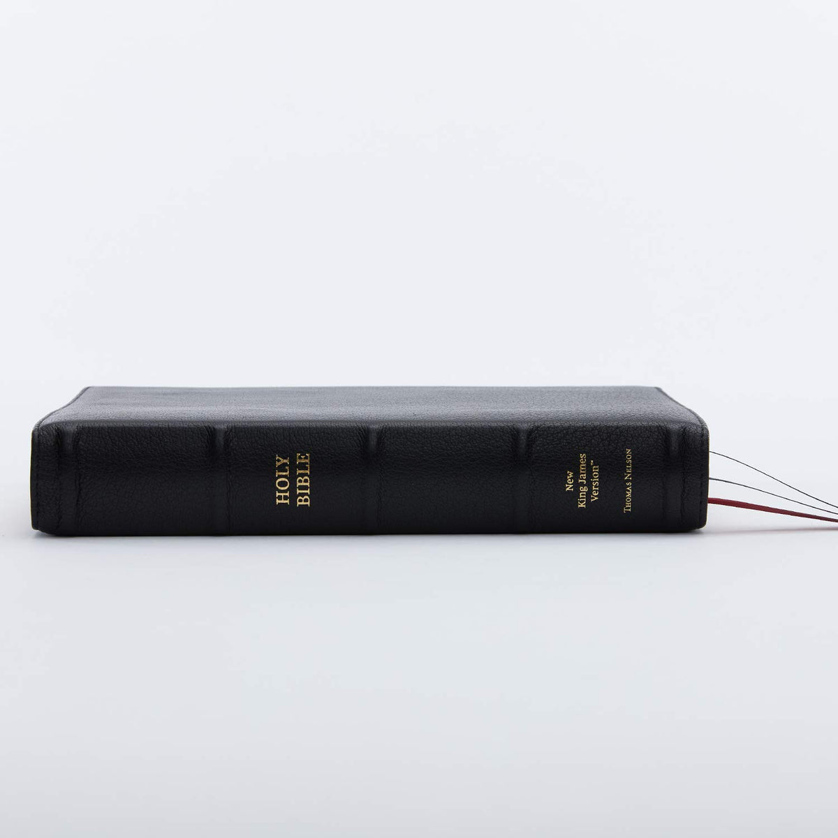 Black Premium Goatskin Leather Reference Bible K869