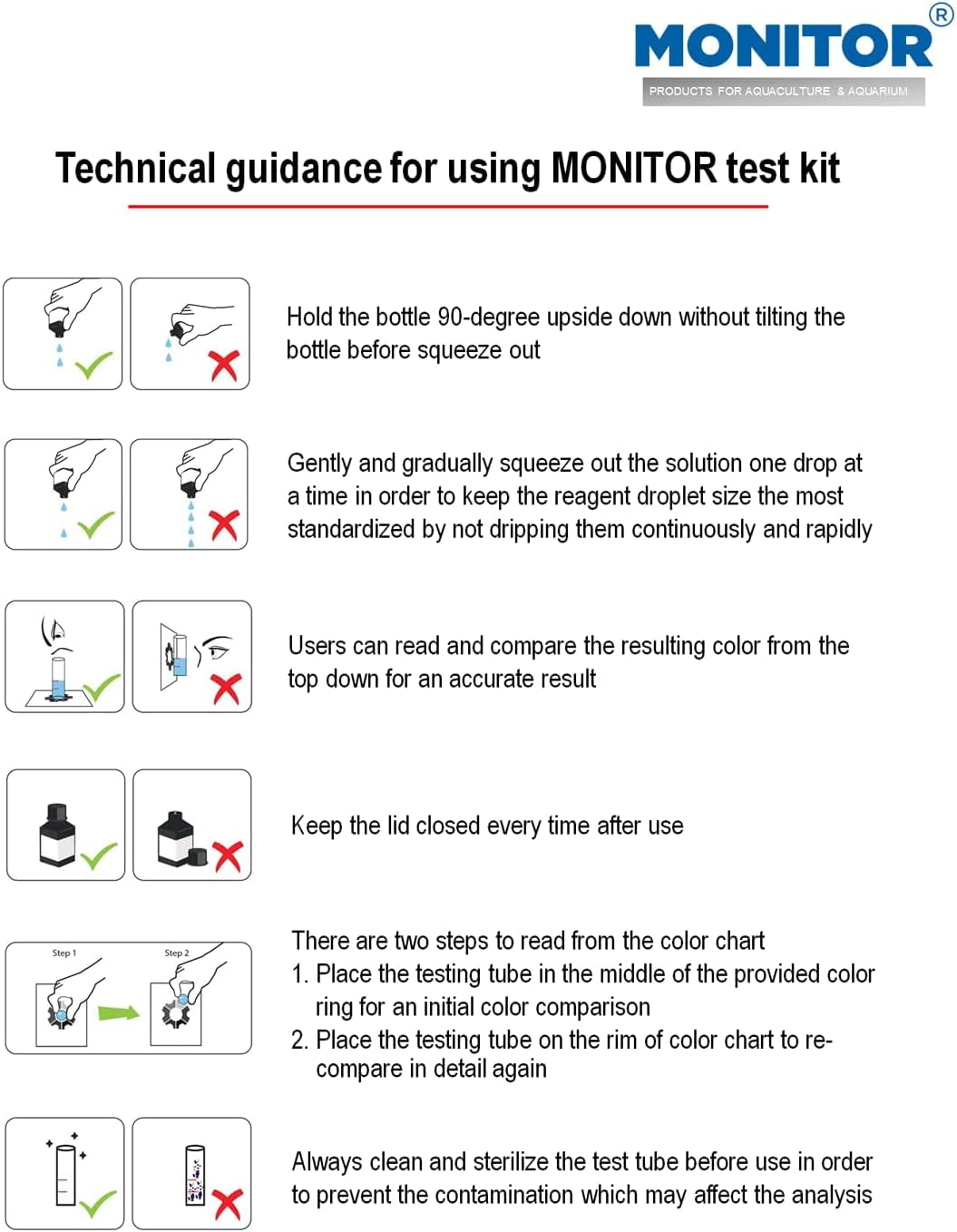 Monitor Calcium/Magnesium Low Salinity (0-5 PPT) Test KIT (120 Tests) Z313