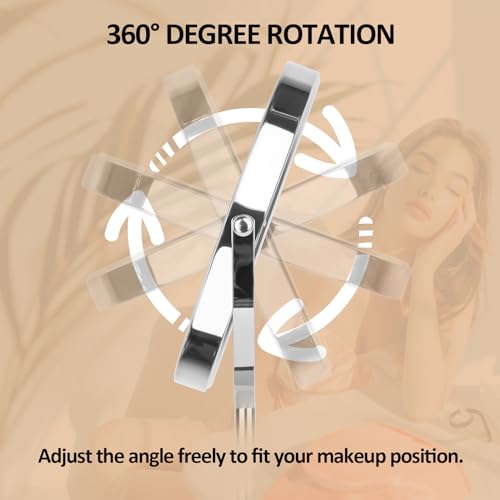 8" Rechargeable LED Lighted Magnifying Mirror with 3 Colors H349896