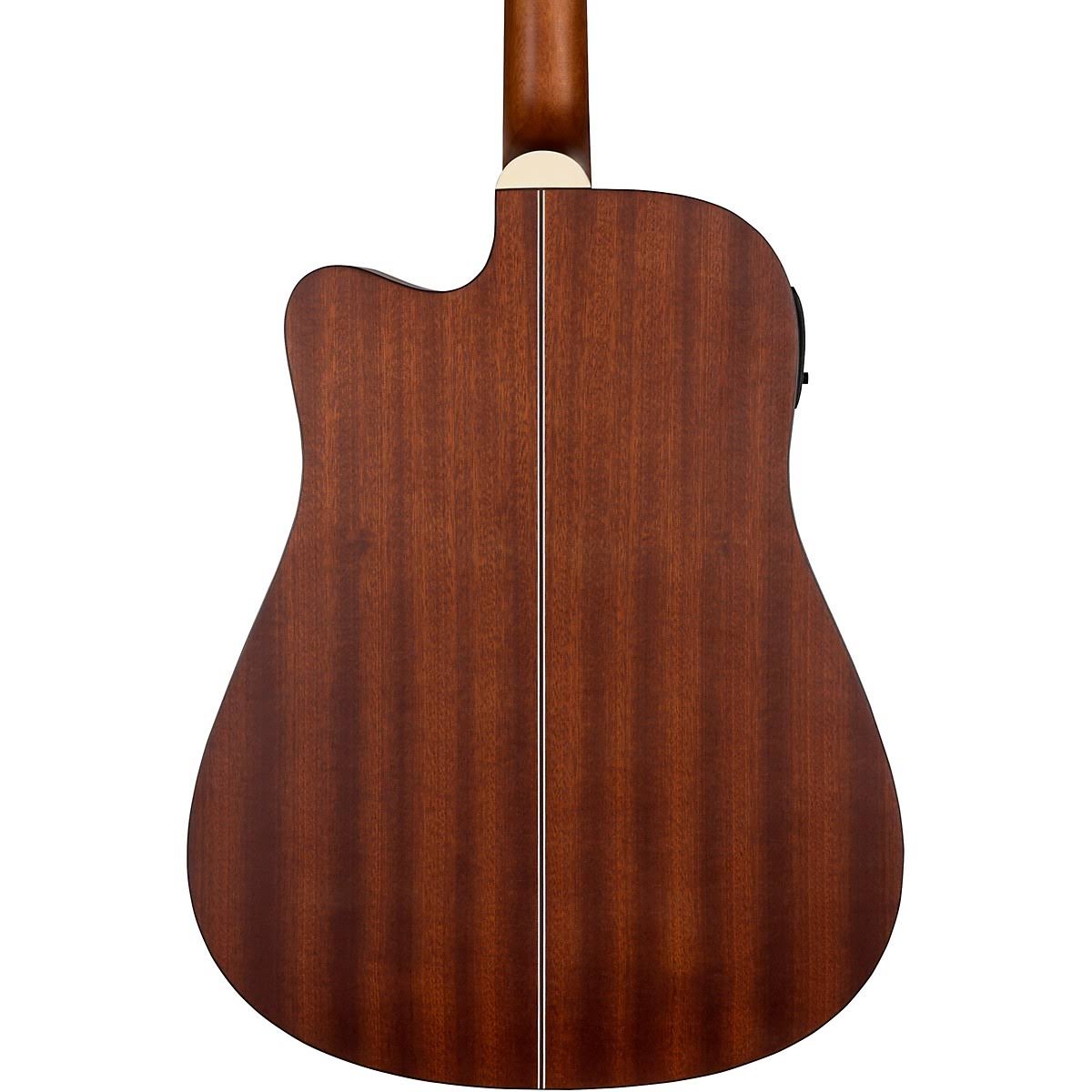 Mahogany Dreadnought Acoustic-Electric Cutaway Guitar F5988