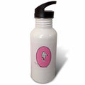 Pink Polka Dots 21 oz Sports Water Bottle G812