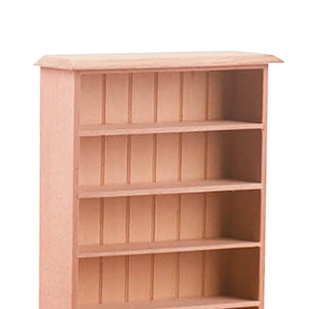 Dollhouse Miniature Wooden Bookcase Display Shelf A544945