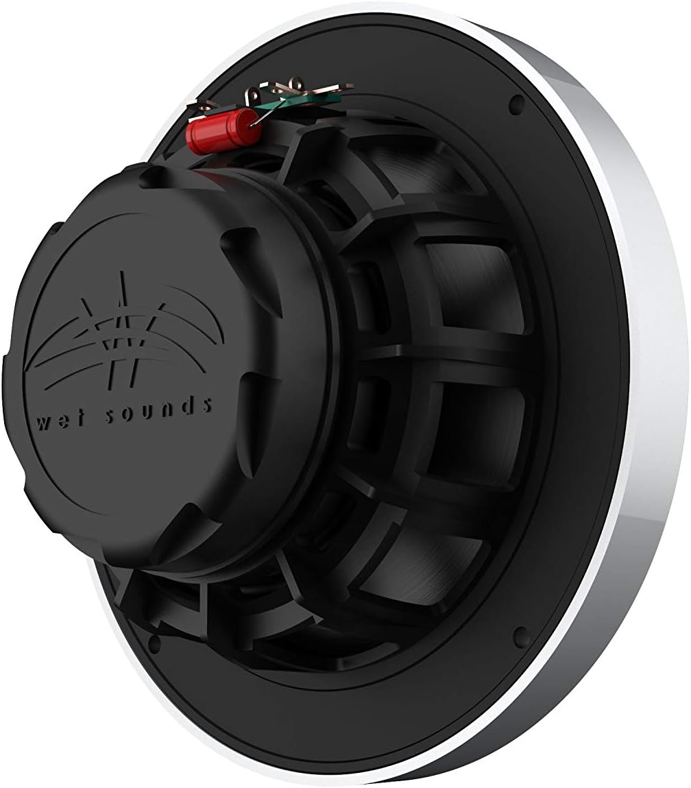 Marine AM/FM/BT Stereo with 2 Pair 6.5 inches Marine Coaxial Speakers, Silver Grill X121286