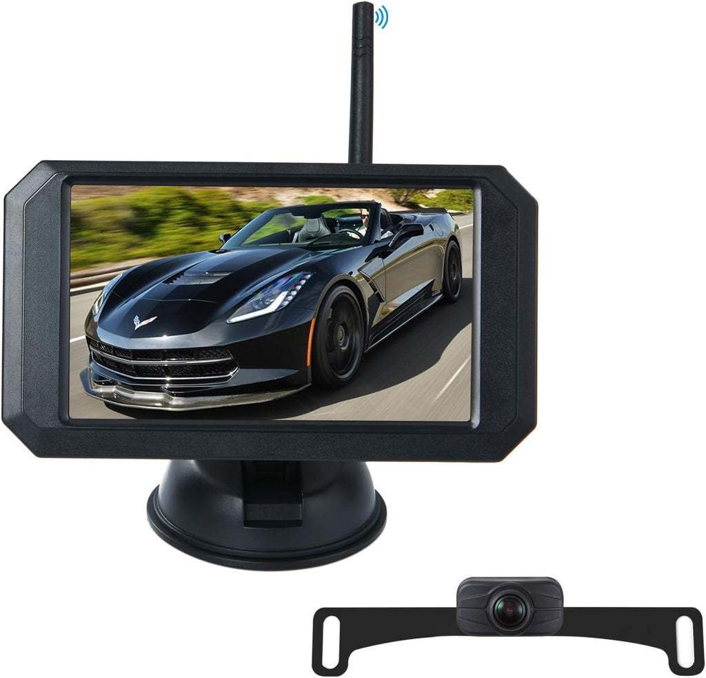 5 Inch HD Wireless Backup Camera System 1080P Pack of 2 C827
