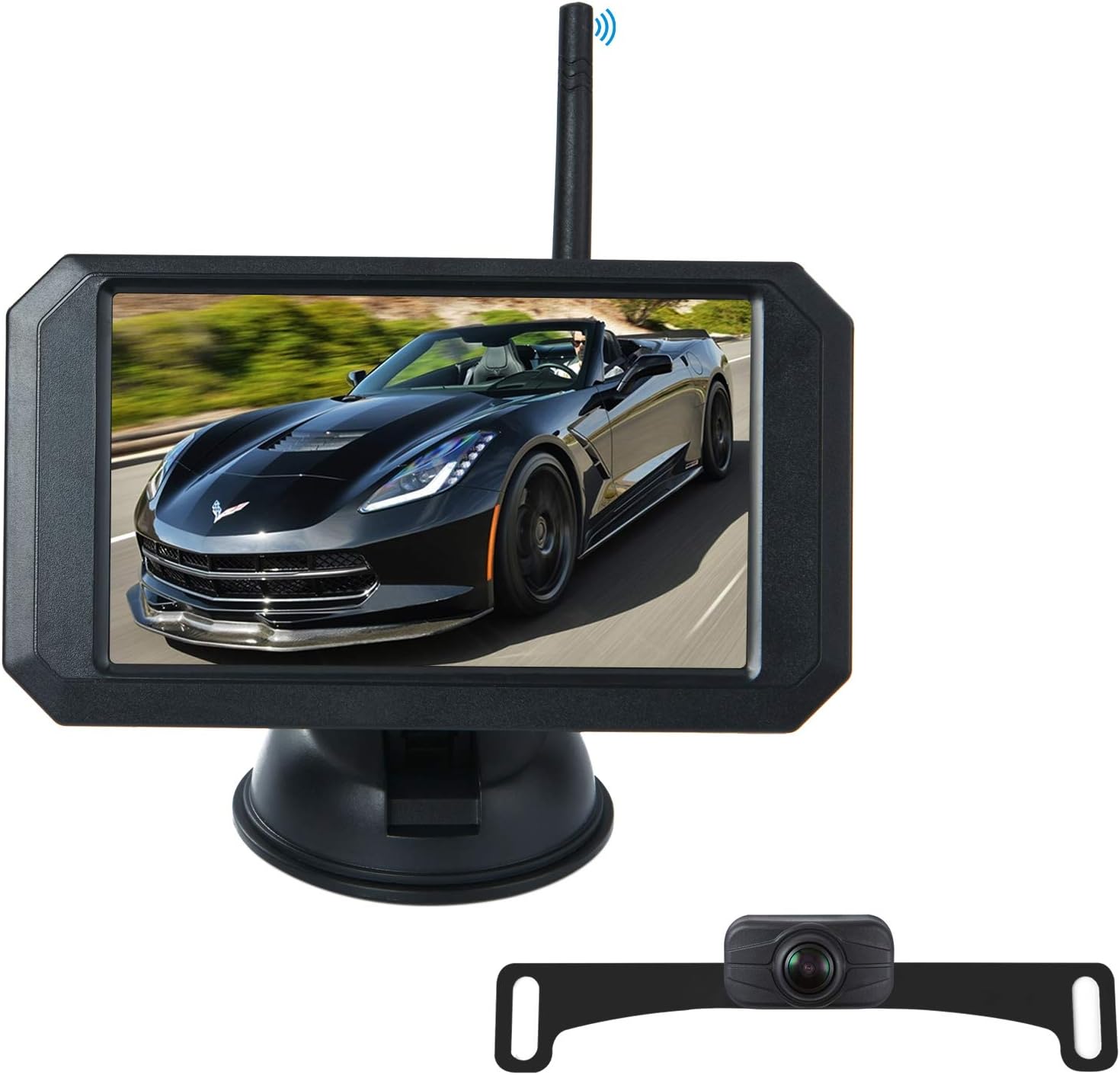 5 Inch HD Wireless Backup Camera System 1080P Pack of 2 C827