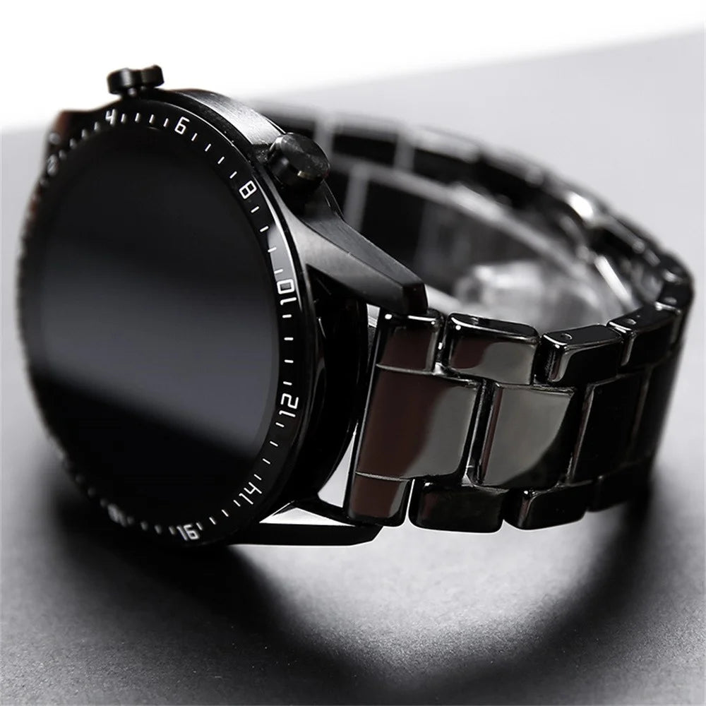 Stainless Steel Ceramics Link Strap Wristband V7122