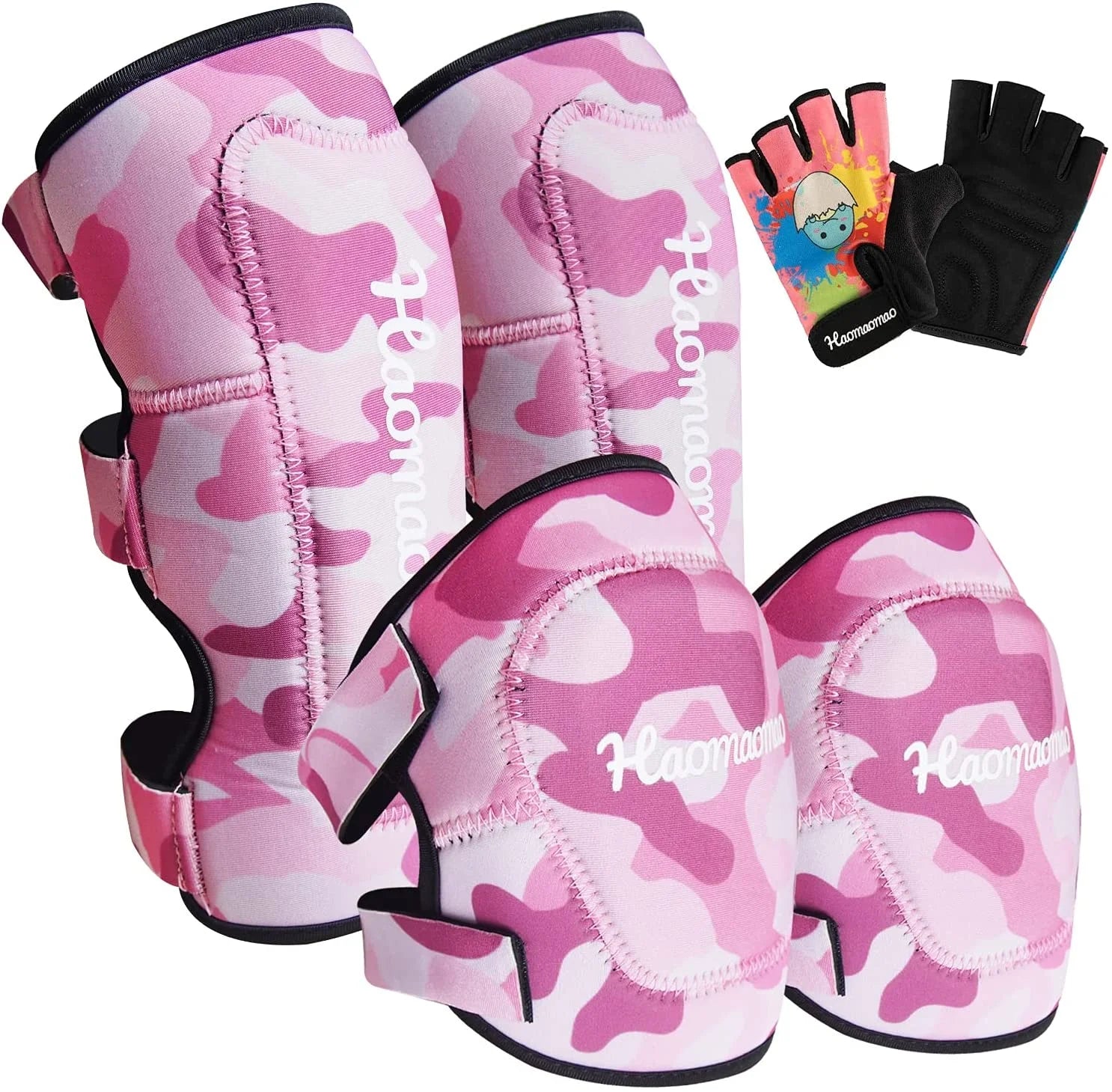 Kids Knee Pad Elbow Pads Wrist Guards Protective Gear Set D6329