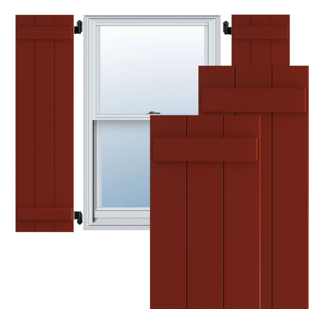 Composite Board-n-Batten Shutters (Per Pair) F937597