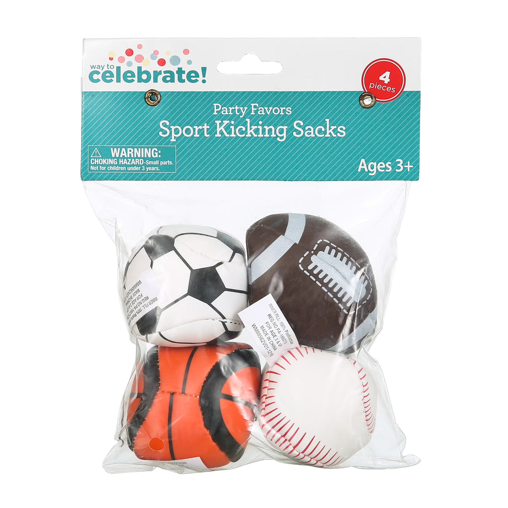 4 Pieces Rexine Hacky Sack Balls V9170
