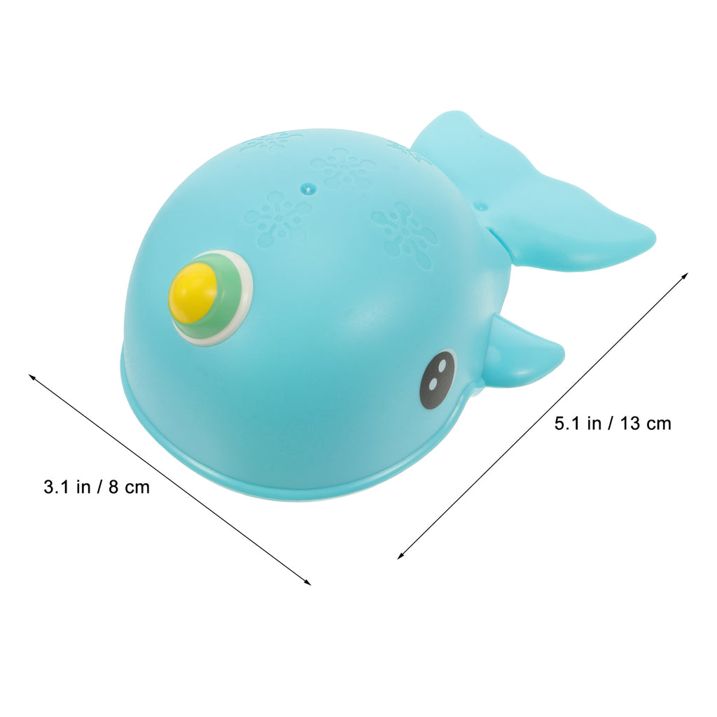 2 Pcs Whale Toy Baby Tub Wind up Bathtub Clockwork Childrens J4369