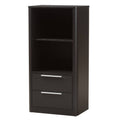 Dark Brown 2-Shelf Bookcase J4097