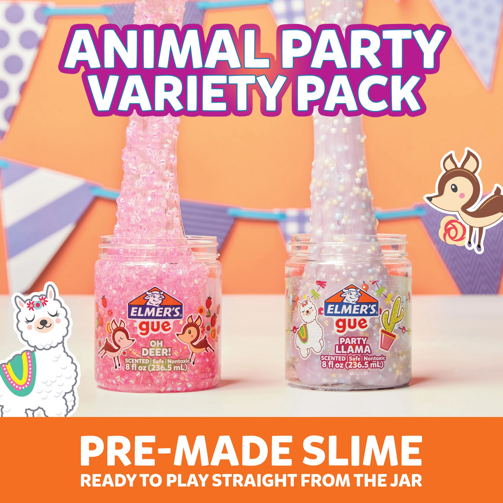 Premade Animal Party Variety Scented Crunchy Slime and Bingsu Bead Slime L142