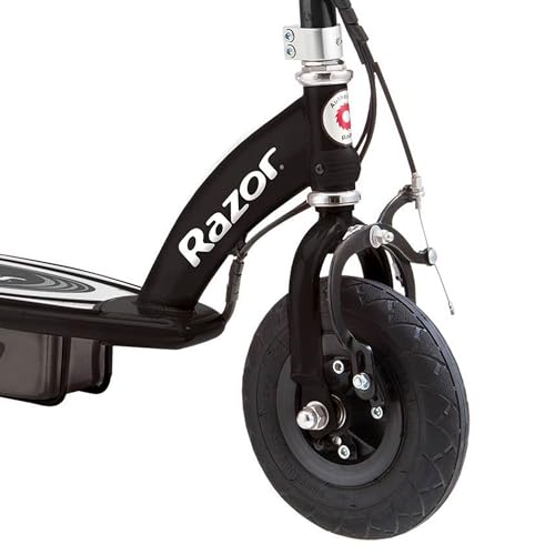 Black 24 Volt Electric Kick Scooter with 8 Inch Pneumatic Tires L1634