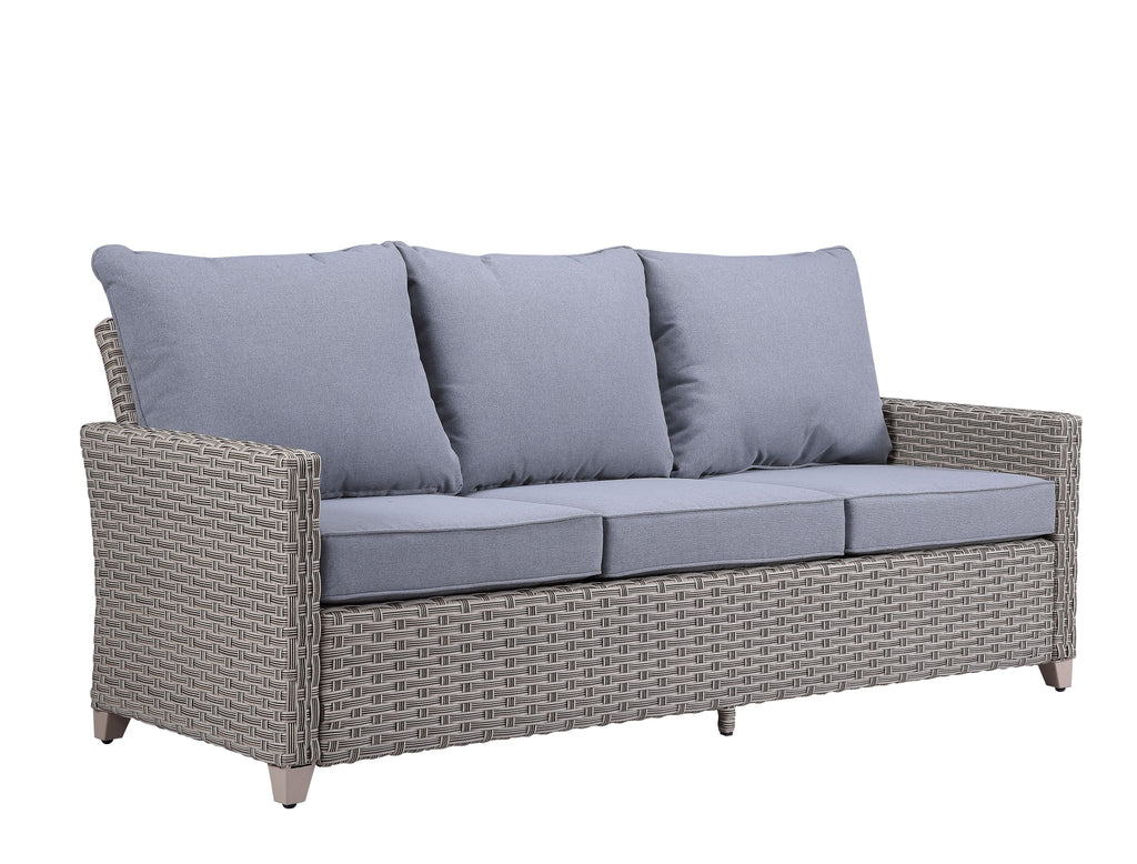 Gray Fabric Patio Sofa Set Z659