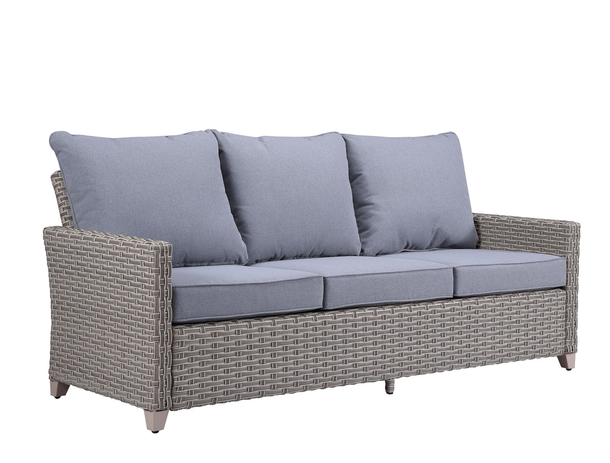 Gray Fabric Patio Sofa Set Z659